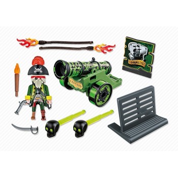 Playmobil Πράσινο Κανόνι Με Καπετάνιο Πειρατή 6162 4008789061621