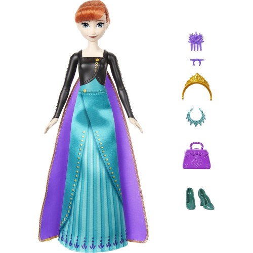 Mattel Disney Frozen Disney Frozen Spin And Reveal Anna Κούκλα HXD27 194735226863