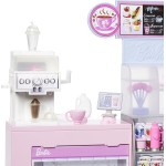Mattel Barbie Coffee Shop Playset With Blonde Barista Doll & 12+ Accessories Including Coffee-Smoothie Maker HXN94 194735235568