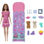 Mattel Barbie Doll & Puppy Slumber Party Playset HXN01 194735234592