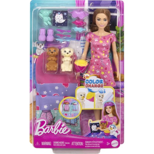 Mattel Barbie Sleepover Με Κουταβάκια HXN01 194735234592
