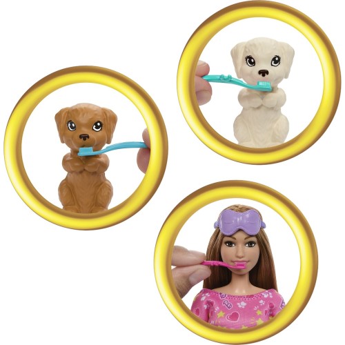 Mattel Barbie Sleepover Με Κουταβάκια HXN01 194735234592