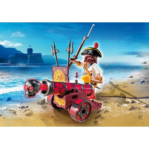 Playmobil Κόκκινο Κανόνι Με Κουρσάρο 6163 4008789061638