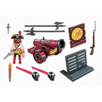 Playmobil Κόκκινο Κανόνι Με Κουρσάρο 6163 4008789061638