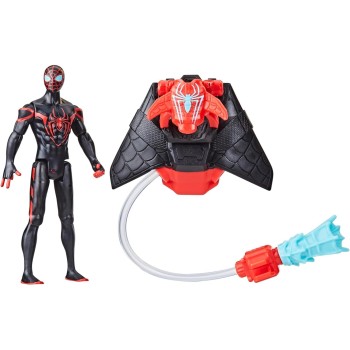 Hasbro Spiderman Marvel Spider-Man Aqua Web Warriors 4-Inch Miles Morales With Refillable Water Gear Accessory F7847 / F8402 501