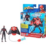 Hasbro Spiderman Marvel Spider-Man Aqua Web Warriors 4-Inch Miles Morales With Refillable Water Gear Accessory F7847 / F8402 501