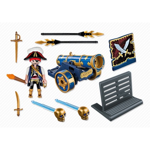 Playmobil Μπλε Κανόνι Με Πειρατή 6164 4008789061645