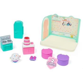 Spin Master Gabbys Dollhouse Κουκλόσπιτο Gabbys, Bakey With Cakey Κουζίνα Με Φιγούρα Και 3 Αξεσουάρ 092133 778988374092