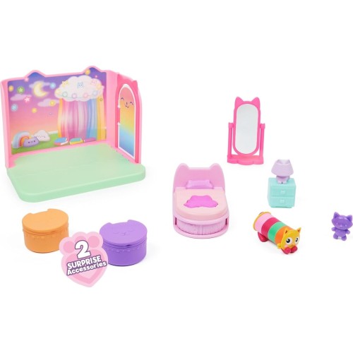 Spin Master gabbys dollhouse, sweet dreams bedroom with pillow cat figure and 3 accesso 092135 778988374115