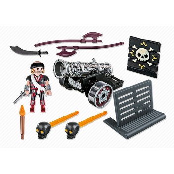 Playmobil Μαύρο Κανόνι Με Πυροβολητή 6165 4008789061652