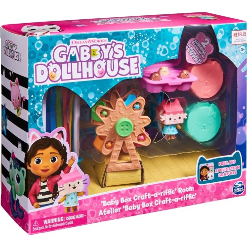 Spin Master Gabbys Dollhouse Κουκλόσπιτο Gabbys, Δωμάτιο Baby Box Craft-A-Riffic Room - Art Study 092136 778988380963