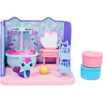 Spin Master Gabbys Dollhouse Κουκλόσπιτο Gabbys, Mercat Primp & Pamper Bathroom Με Φιγούρα Mercat Και 3 Αξεσουάρ 092134 77898837