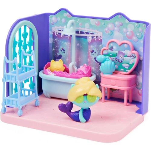 Spin Master Gabbys Dollhouse Κουκλόσπιτο Gabbys, Mercat Primp & Pamper Bathroom Με Φιγούρα Mercat Και 3 Αξεσουάρ 092134 77898837