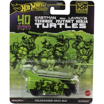 Mattel Hot Wheels Pop Culture Eastman And Laird's Teenage Mutant Ninja Turtles Volkswagen Drag Bus HXD63 / HVJ46 194735205240
