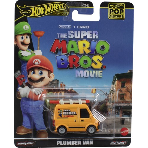 Mattel Hot Wheels Pop Culture Mario Movie Plumber Van HXD63 / HXF03 194735227815