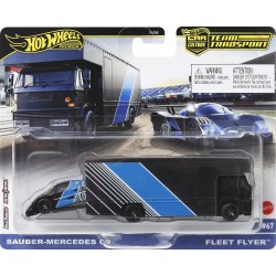 Mattel Hot Wheels Car Culture: Team Transport Sauber Mercedes C9 & Fleet Flyer FLF56 / HRV41 194735186198