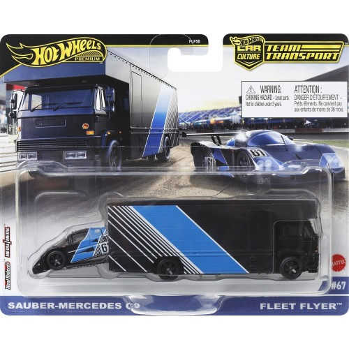 Mattel Hot Wheels Car Culture: Team Transport Sauber Mercedes C9 & Fleet Flyer Όχημα Παιχνίδι FLF56 / HRV41 194735186198