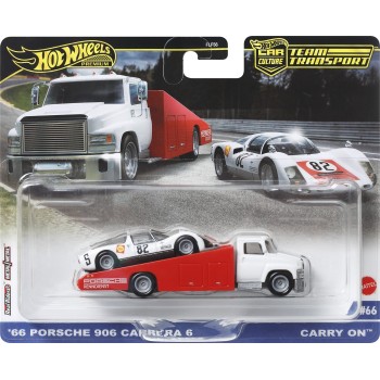 Mattel Hot Wheels Car Culture: Team Transport '66 Porsche 906 Carrera 6 & Carry On FLF56 / HRV47 194735186204