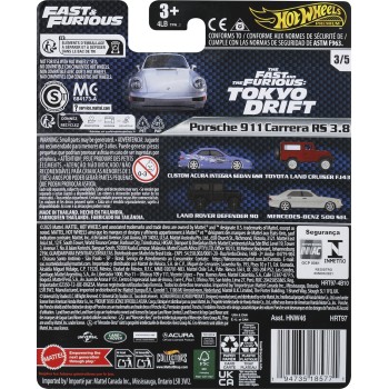 Mattel Hot Wheels Fast & Furious Porsche 911 Carrera RS 3.8 HNW46 / HRT97 194735185771