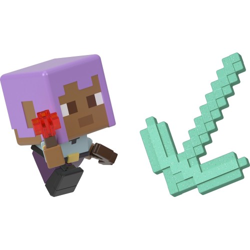Mattel Minecraft Mini Mode Mining Figure HTK99 / HTL00 194735192939