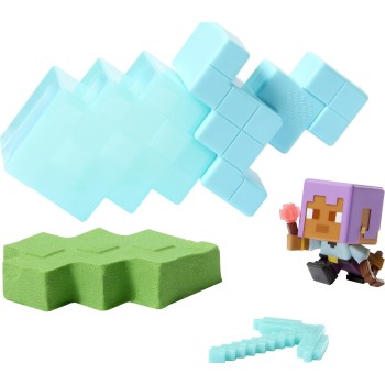 Mattel Minecraft Mini Mode Mining Figure HTK99 / HTL00 194735192939