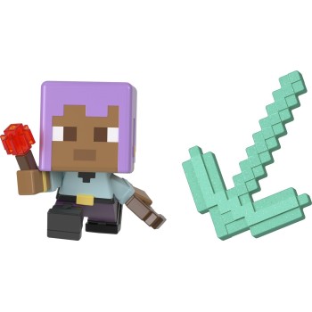 Mattel Minecraft Mini Mode Mining Figure HTK99 / HTL00 194735192939
