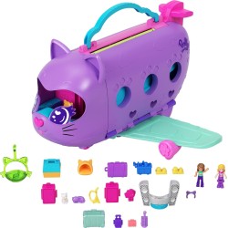 Mattel Polly Pocket Kitty Airways Αεροπλάνο Γατάκι Σετ Για Παιχνίδι Με Κούκλες HWP19 194735217779