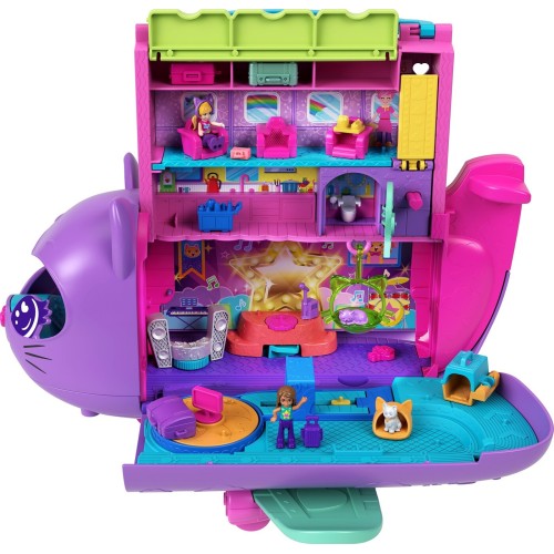 Mattel Polly Pocket Kitty Airways Αεροπλάνο Γατάκι Σετ Για Παιχνίδι Με Κούκλες HWP19 194735217779