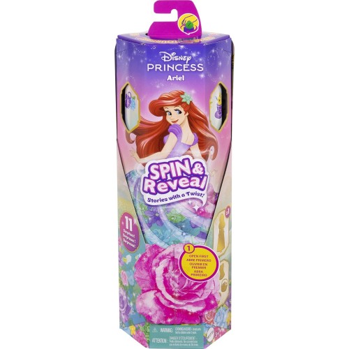 Mattel Disney Princess Spin & Reveal Ariel Κούκλα HTV88 194735239665