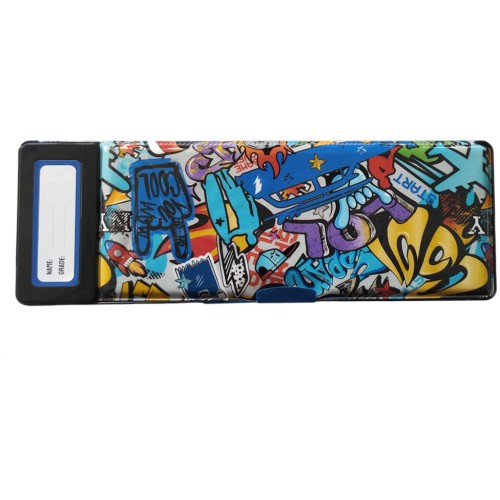 Yolo Κασετίνα Retro Διπλή Μεταλλική - Boy Graffiti Με Κομπιουτεράκι 10127 7290117749289