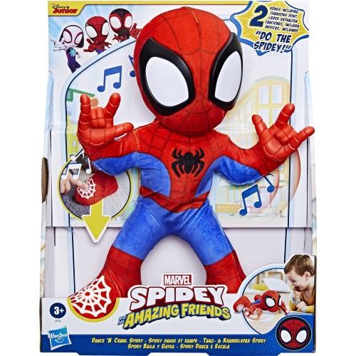 Hasbro Spiderman Marvel Spidey And His Amazing Friends Dance N Crawl Spidey Λούτρινο Με Φώτα Και Ήχους F6722 5010996231161