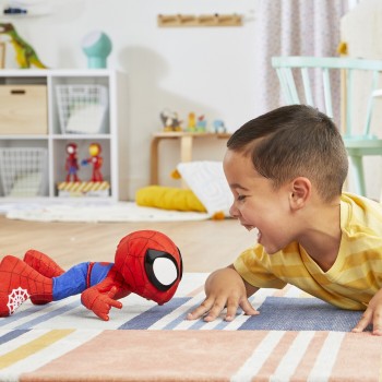 Hasbro Spiderman Marvel Spidey And His Amazing Friends Dance N Crawl Spidey Λούτρινο Με Φώτα Και Ήχους F6722 5010996231161