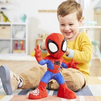 Hasbro Spiderman Marvel Spidey And His Amazing Friends Dance N Crawl Spidey Λούτρινο Με Φώτα Και Ήχους F6722 5010996231161
