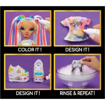 MGA Entertainment Rainbow High Κούκλα Set Ζωγραφίζω - Πράσινα Μάτια 500407EUC 035051500407