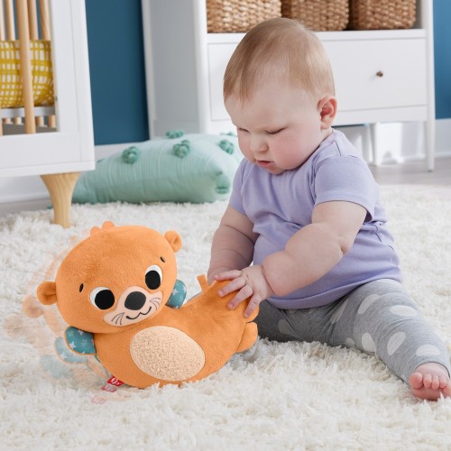 Mattel Fisher-Price 2-In-1 Rockin Tummy Time Otter HXG96 194735229666