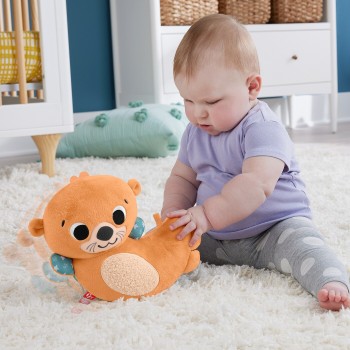 Mattel Fisher-Price 2-In-1 Rockin Tummy Time Otter HXG96 194735229666