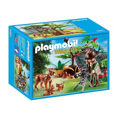 Playmobil Εικονολήπτης Και Οικογένεια Από Λύγκες 5561 4008789055613