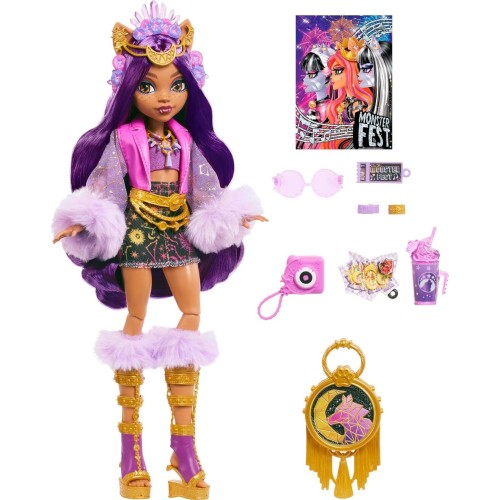 Mattel Monster High Clawdeen Wolf Doll With Glam Monster Fest Outfit HXH80 194735230686