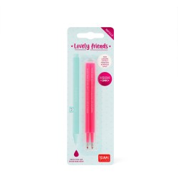 Legami 2 REFILLS GEL PEN L. FRIENDS - LOVELY FRIENDS REFILL SET - NEON PINK REFCPP0007 8052694008635