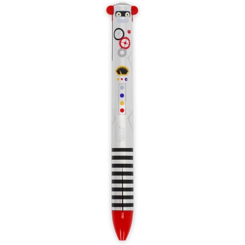 Legami TWO-COLOUR BALLPOINT PEN - CLICK&CLACK - ROBOT CLICK0029 8052694017378