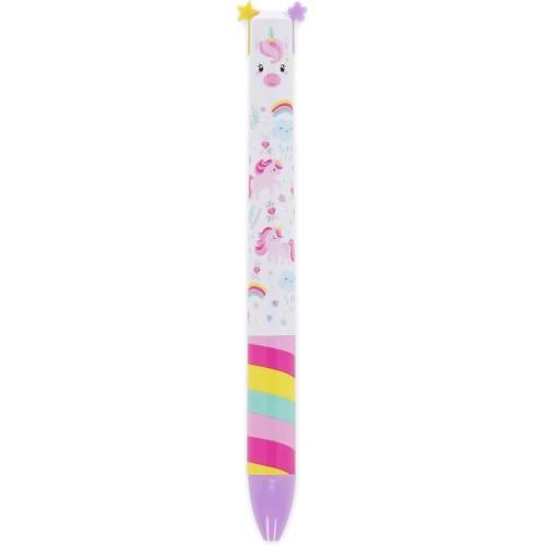 Legami TWO-COLOUR BALLPOINT PEN - CLICK&CLACK - UNICORN CLICK0026 8052694010355