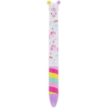 Legami TWO-COLOUR BALLPOINT PEN - CLICK&CLACK - UNICORN CLICK0026 8052694010355