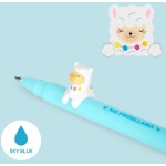 Legami - gel pen - lovely friends, removable and recombinable decorative animal, prevents rolling, blue ink, 0.5 mm fine tip, ll
