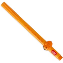 Legami - gel pen - lovely friends, removable and recombinable decorative animal, prevents rolling, orange ink, fine tip 0.5 mm, 