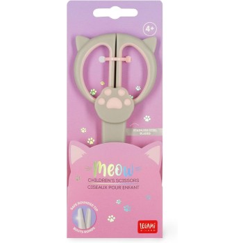 Legami - childrens scissors, precise cutting, left-handed, right-handed, scissors with rounded tip, with blade guard, safe, scho