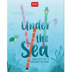 Legami SET OF 3 ERASABLE GEL PENS - UNDER THE SEA - SEA TURTLE + CLOWNFISH + SEAHO EPSET0007 8052694007997
