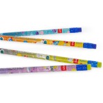 Legami Set Of 4 Scented Hb Pencils - Smelling Good, Strawberry Scent, Foil Details, With Eraser, Natural Wood School Pencils, Ch