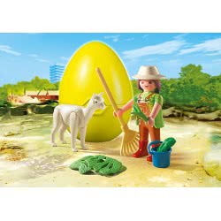 Playmobil Φύλακας Ζωολογικού Κήπου Με Λάμα 4944 4008789049445