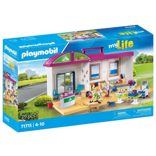 Playmobil Βαλιτσάκι Κτηνιατρική Κλινική 71715 4008789717153