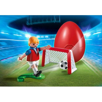 Playmobil Ποδοσφαιριστής Με Τέρμα 4947 4008789049476